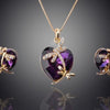 14k Gold Filled Austrian Crystal Animal Jewelry Set