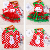 Polka Dot Snow Man Costume Red