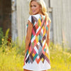 Colorful Plaid Printed Casual Women Dress