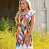 Colorful Plaid Printed Casual Women Dress