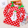 Polka Dot Snow Man Costume Red