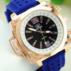 Geek Big Golden Silicone Watch