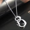 Silver Soulmate Heart Pendant