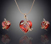 14k Gold Filled Austrian Crystal Animal Jewelry Set