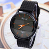 Men's Fashion Quartz Analog Silicone Leather Watch