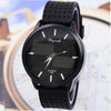 Men's Fashion Quartz Analog Silicone Leather Watch