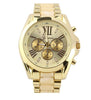 Classic Sainless Steel Gold Geneva Watch