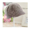 Rabbit Hair Thickened Woolly Hat