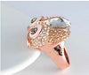 Unique Valentine Gift Owl Shaped Ring