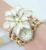 Flowers Double Pearl Bracelet Watch